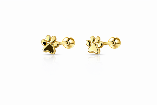 Topitos 10k huella de perro - Piercing