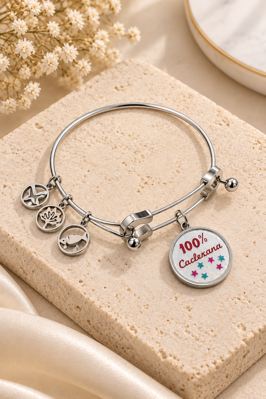 PULSERA PLATEADA 100% COCLESANA
