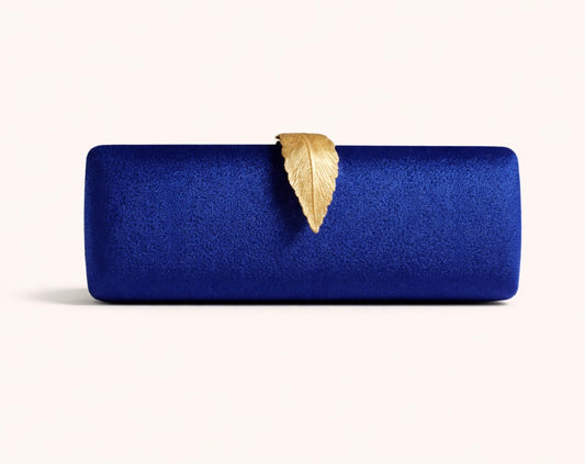 CLUTCH GOLDEN LEAF COLLECTION BLUE
