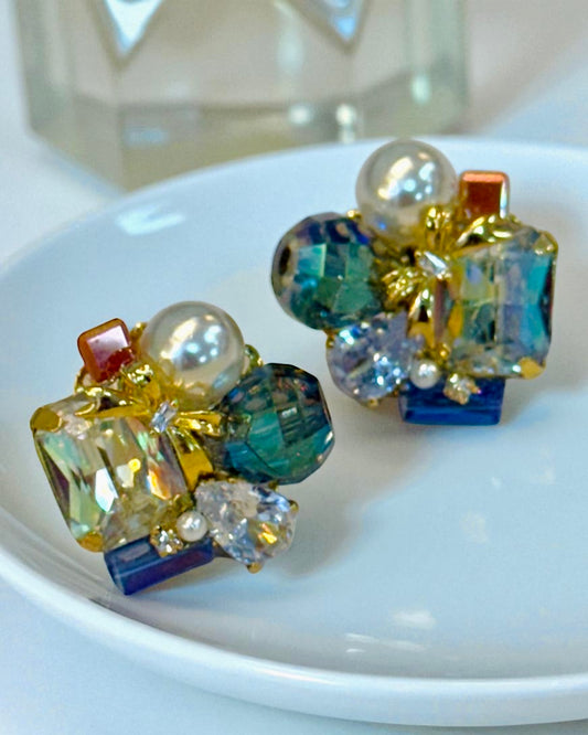 TOPITOS CON CRISTALES VARIOS Y PERLAS
