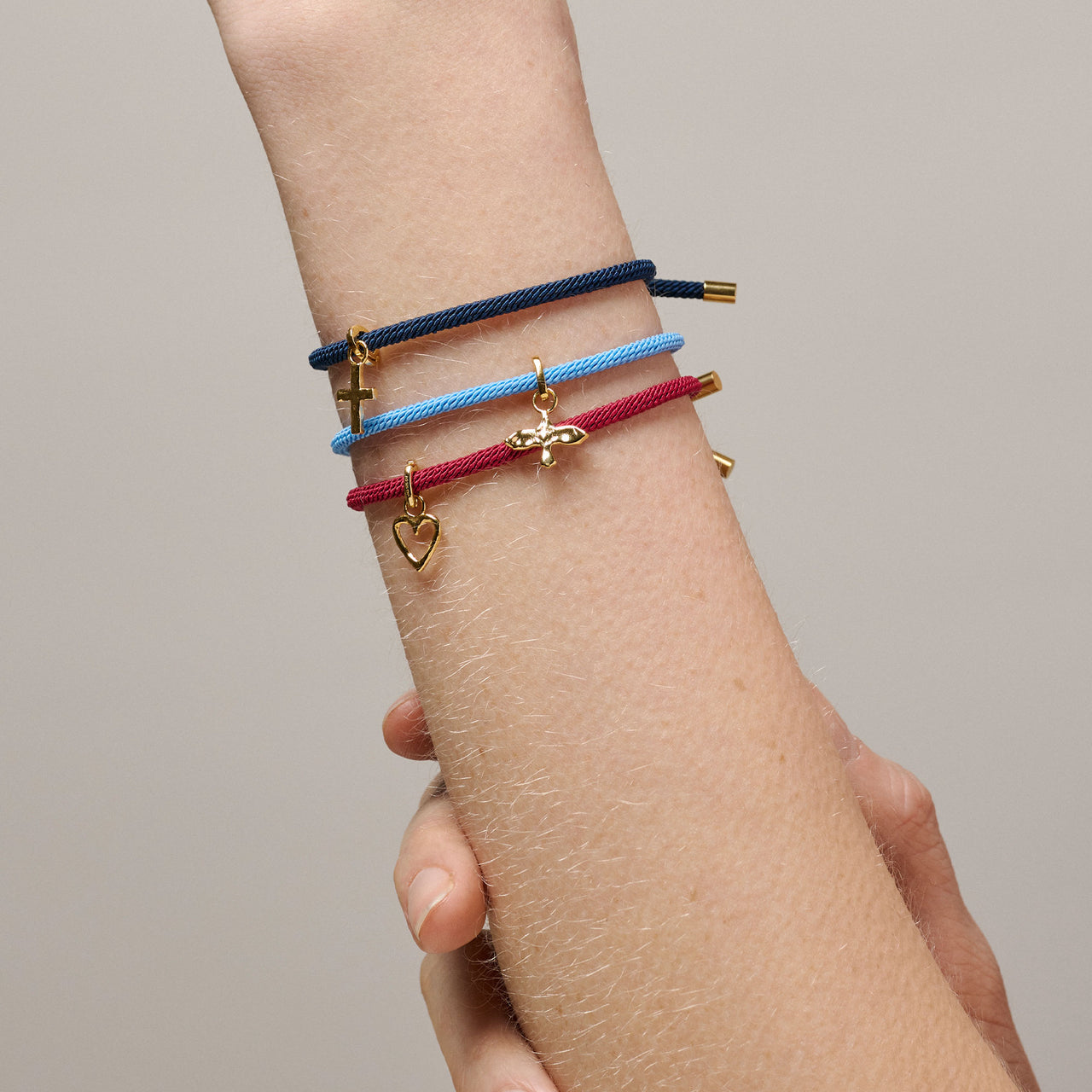 PULSERA TELA COLORES VARIOS