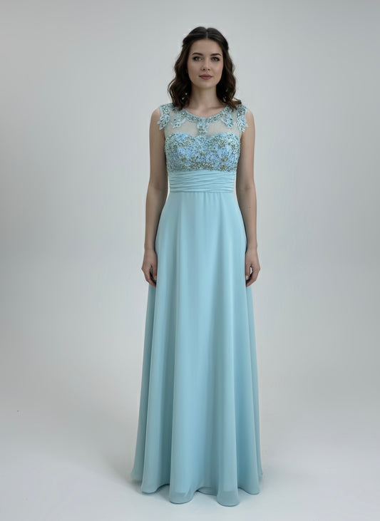 Alquiler Vestido Sky Bloom