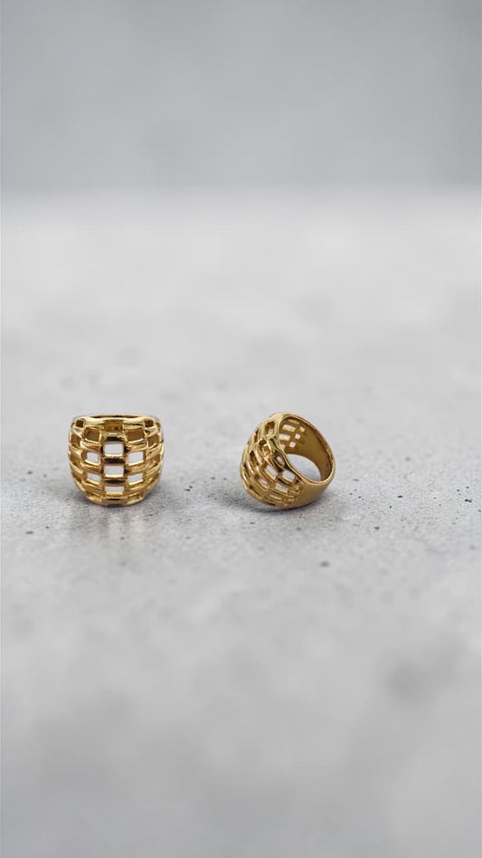 Anillo chuncky acero inoxidable MJ199