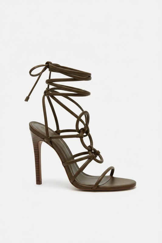 Tacones Caqui