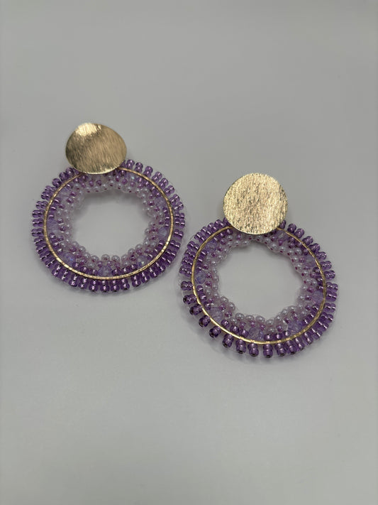 Aretes Handmade Lilac