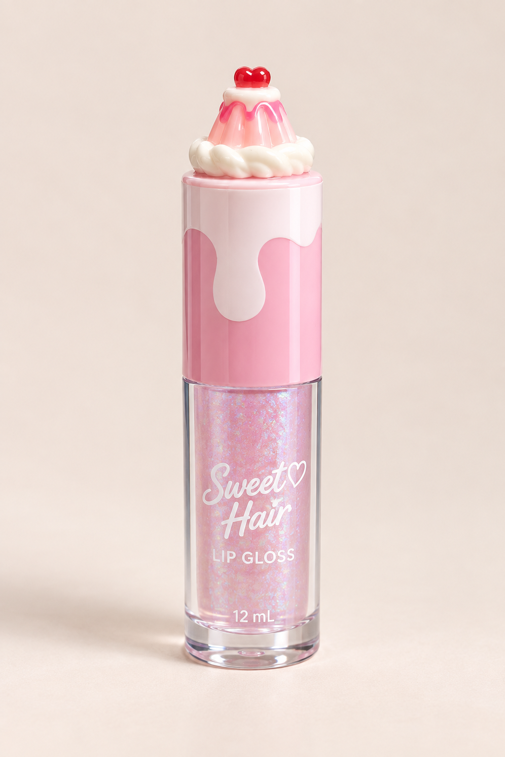 Lip Gloss con Charm de postres