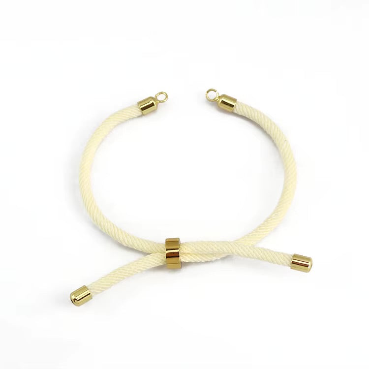 PULSERA DE TELA PARA DIJE CENTRAL COLORES VARIADOS