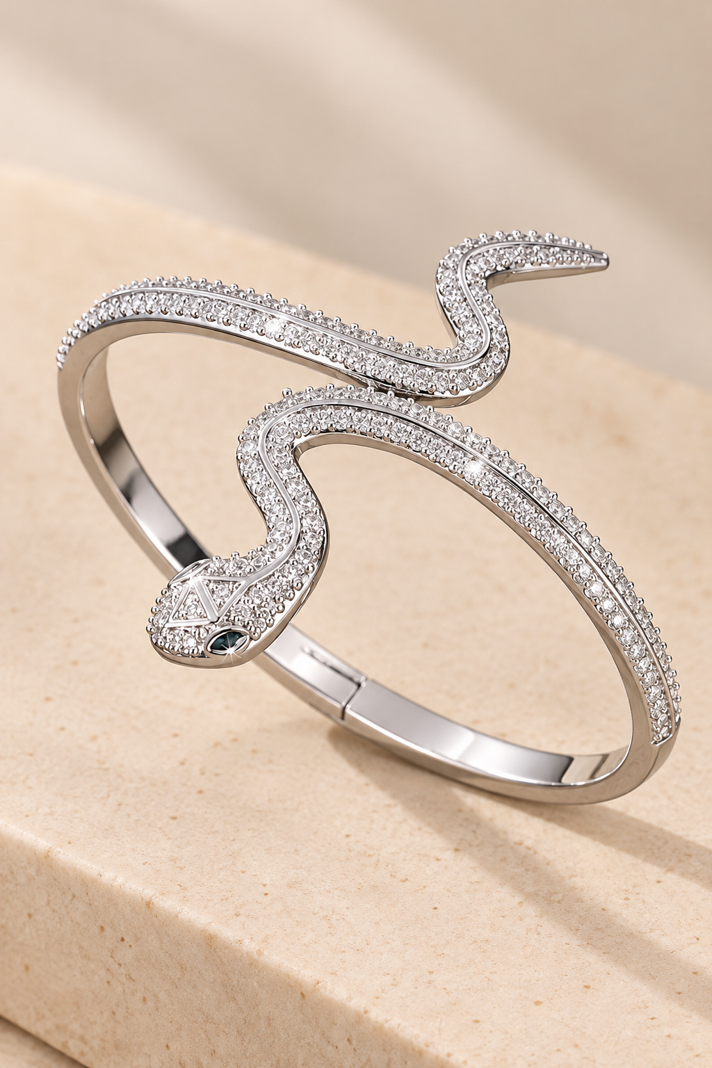 Brazalete Serpiente Silver Shine