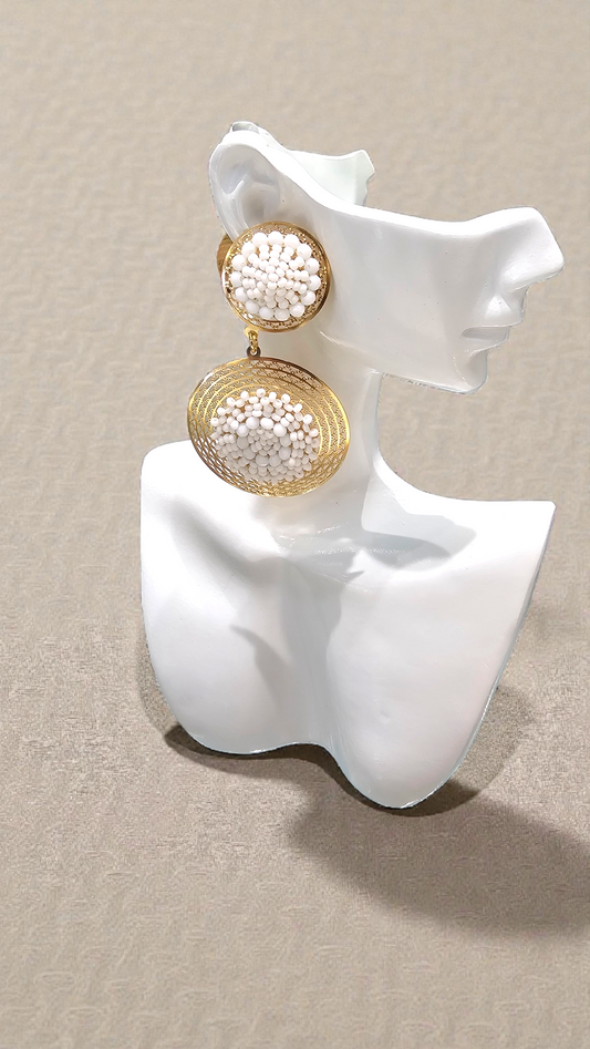 ARGOLLAS BAÑO DE ORO DE 24K MJ89