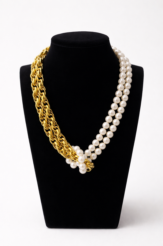 Collar nudo de perla