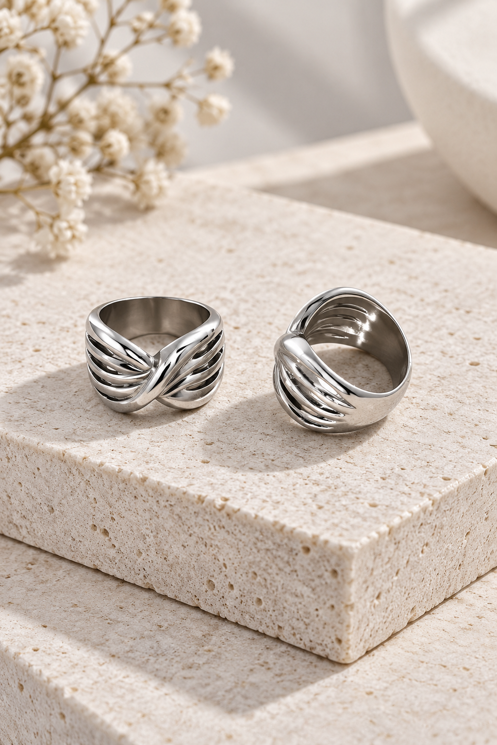 Anillo chunky acero inoxidable MJ201