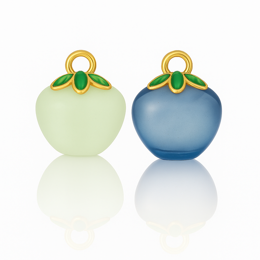 DIJE MANZANITA SEMITRANSPARENTE