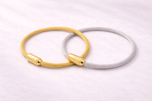 Pulsera hilo metálico con imán