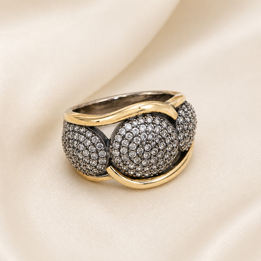 Anillo oro plata MJ142