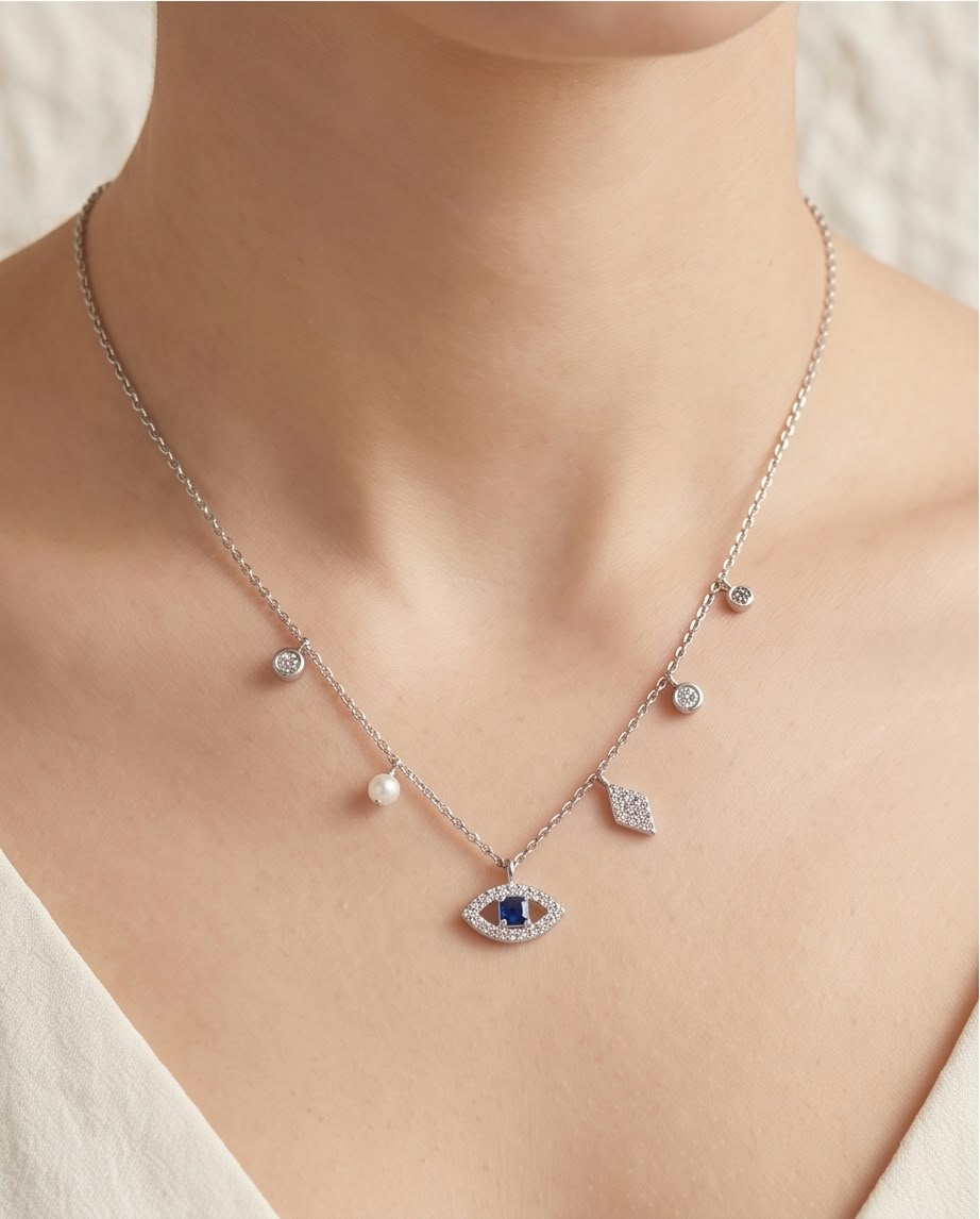 COLLAR DE PLATA 925 CON RODIO