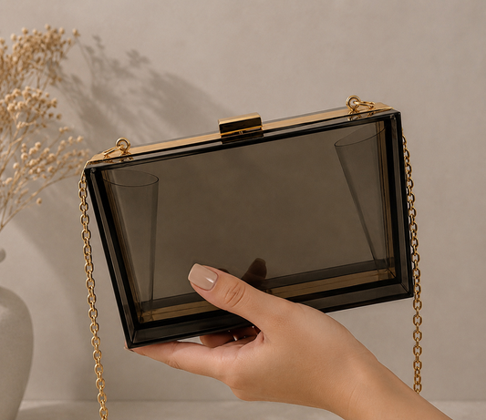 Clutch Noir Crystal