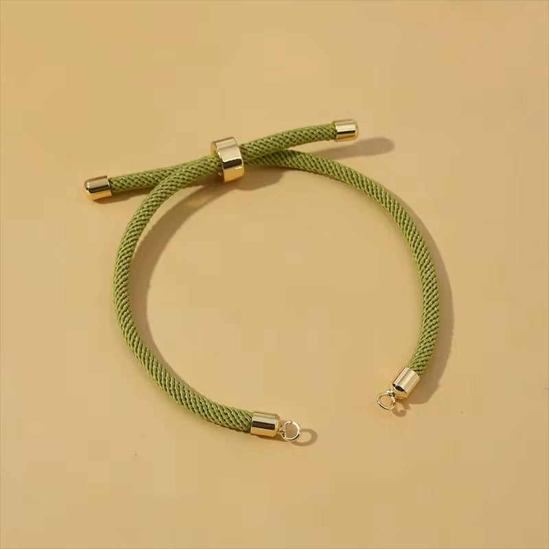 PULSERA DE TELA PARA DIJE CENTRAL COLORES VARIADOS