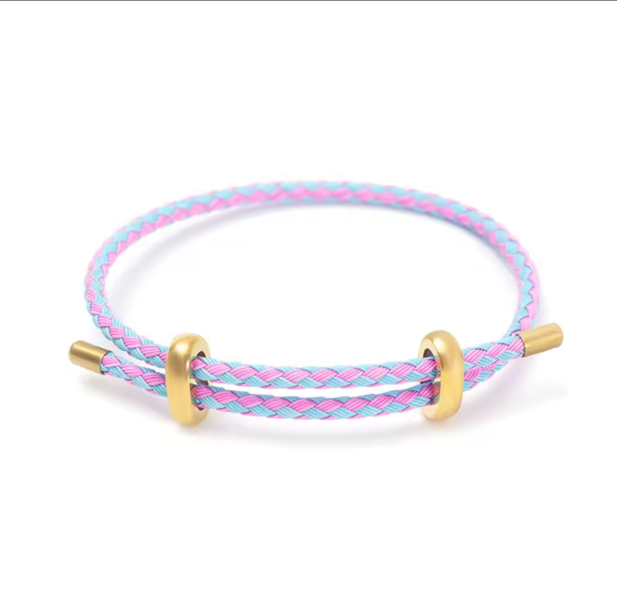 Pulseras ajustable cuerina rigida colores variados