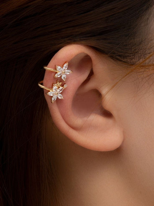 EAR-CUFF BLOSSOM TWIST