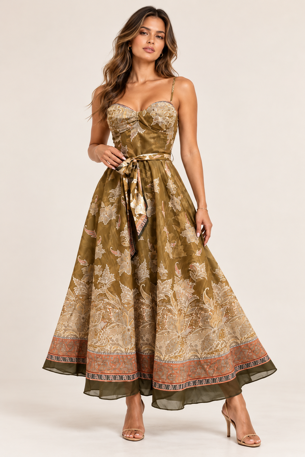 VESTIDO MIDI VERDE