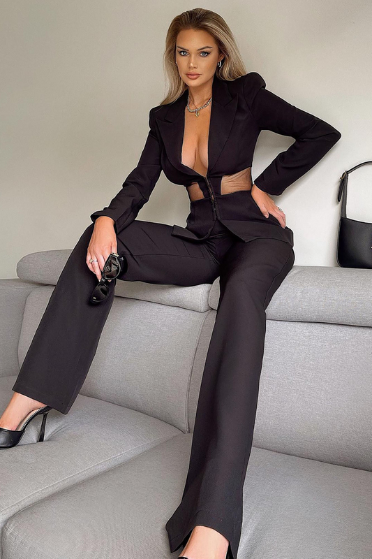 Blazer negro set de dos