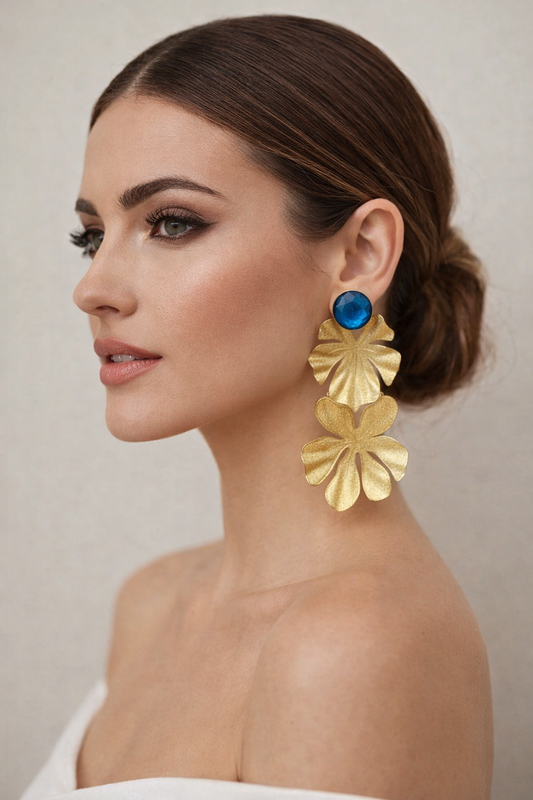 ARGOLLAS BAÑO DE ORO DE 24K MJ13