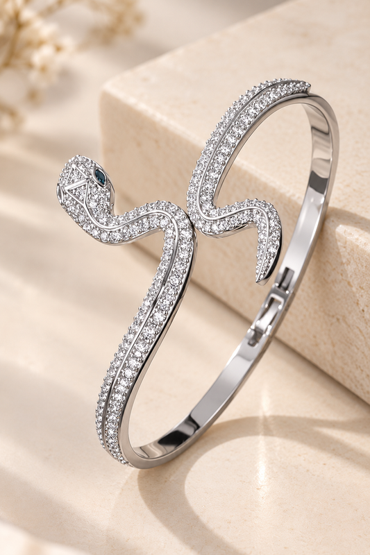 Brazalete Serpiente Silver Shine