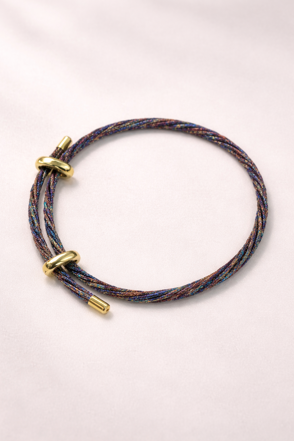 Pulsera ajustable hilos metálicos