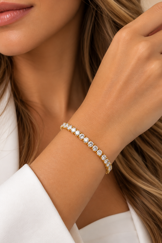 Pulsera Tennis Lumière Gold
