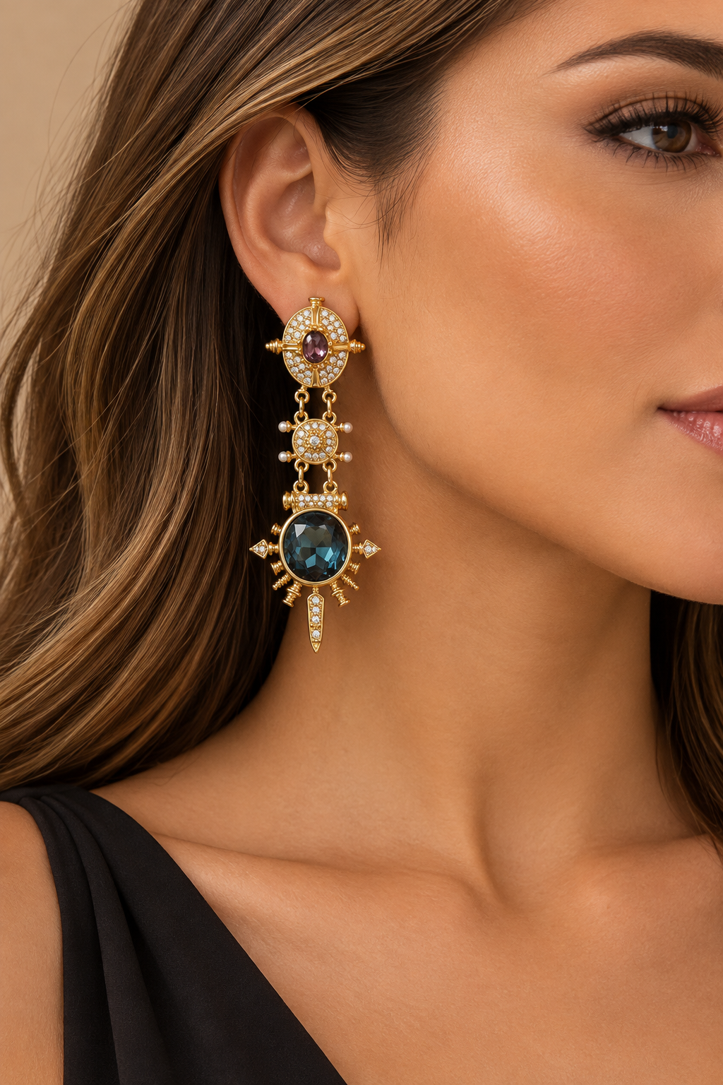Aretes Imperial Azul
