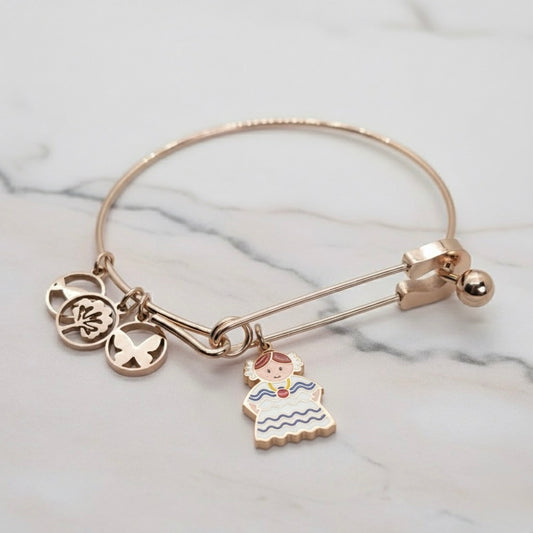 LA POLLERA PULSERA ROSE GOLD