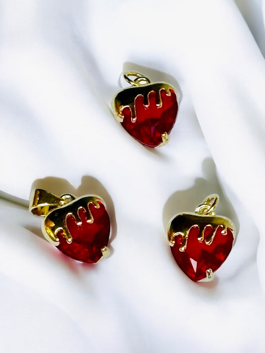 DIJE CORAZON CORAZON DE CRISTAL GOLD GLADE