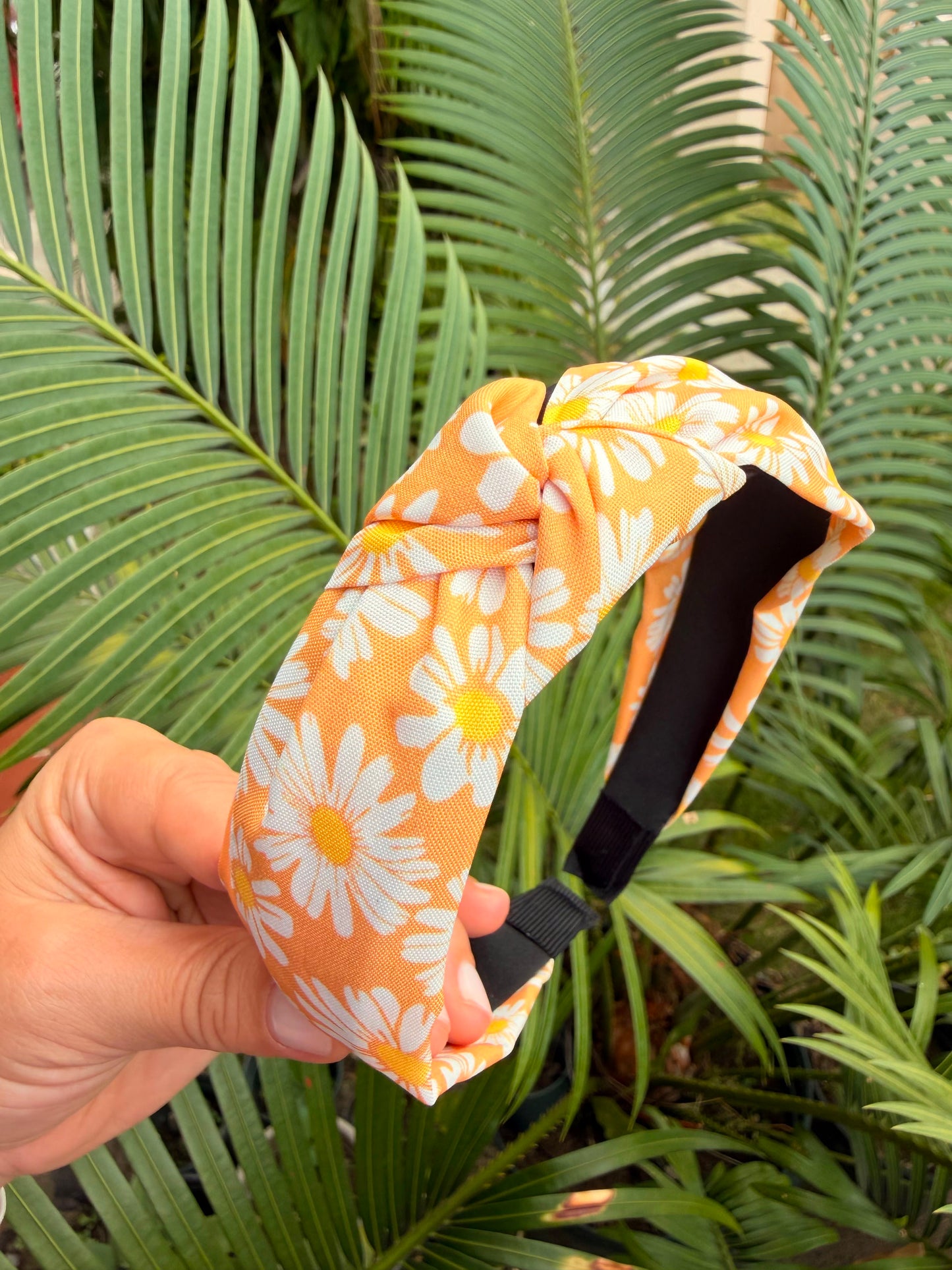 Diadema Flores Naranja