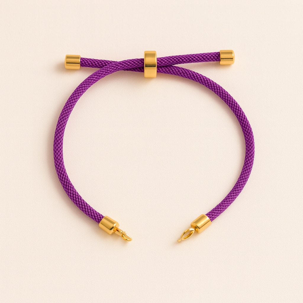 PULSERA DE TELA PARA DIJE CENTRAL COLORES VARIADOS