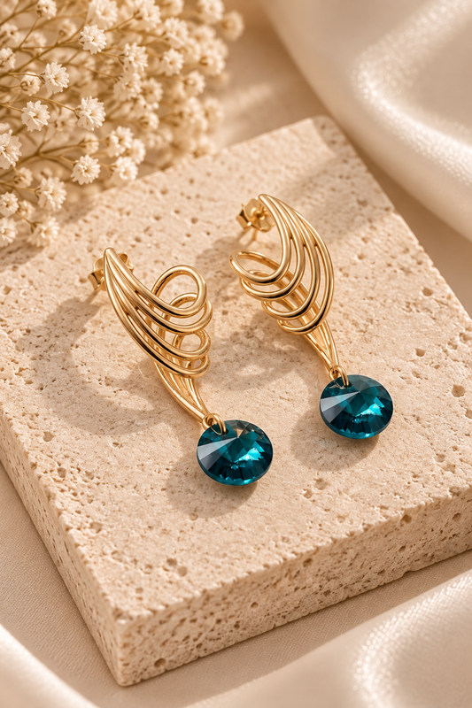 Argollas baño de oro