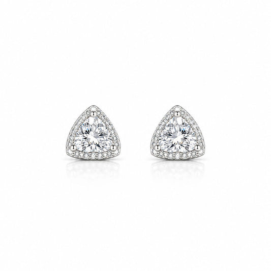 Diamond Studs- Acero y Rodio