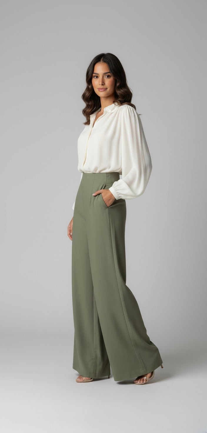 Pantalon verde tela