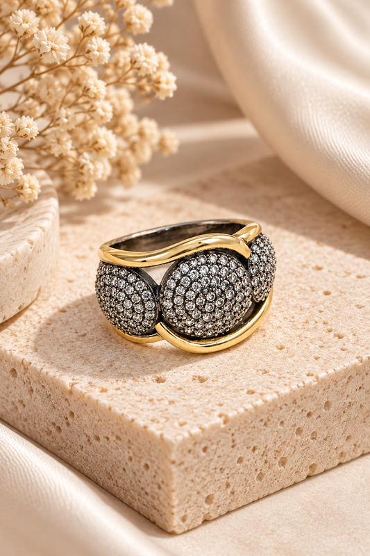 Anillo oro plata MJ142