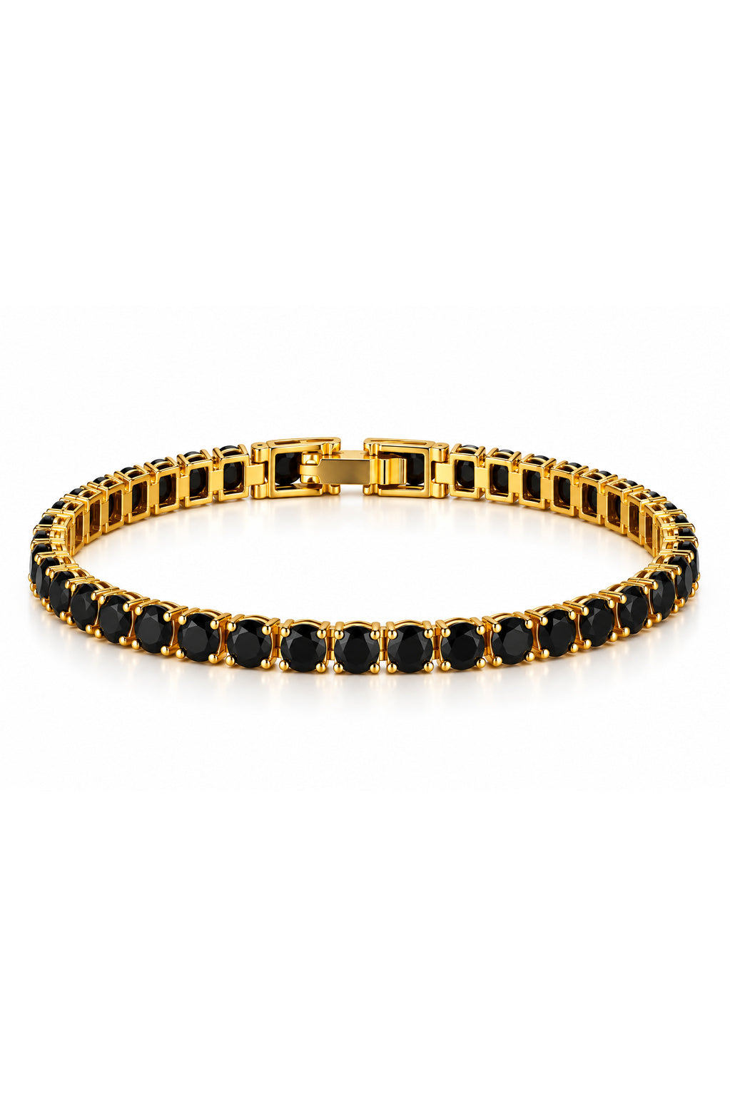 Pulsera Tennis Noir Gold