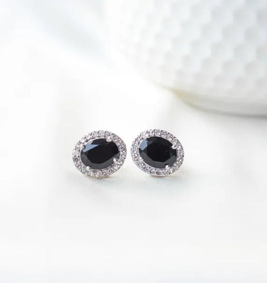 TOPITOS PLATA RODINADA CIRCON TONOS VARIOS BORDE DE CIRCONES BLANCOS