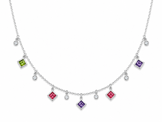 collar de plata rodinada MJ212