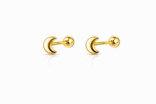 Topito Oro 10K luna sencilla - Piercing