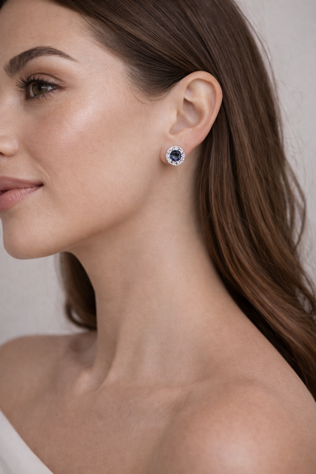 Aretes Mini Blue Halo