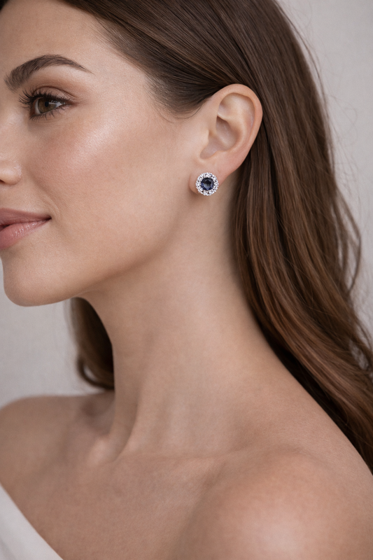 Aretes Mini Blue Halo