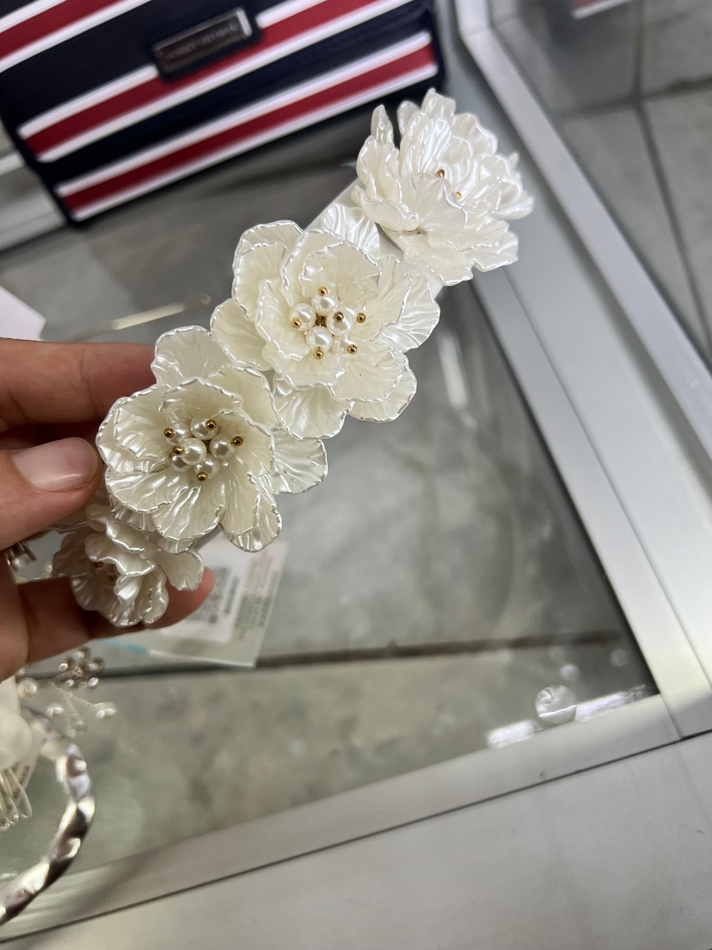 Diadema Satinada con flores