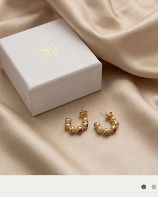 Argollas de colores acero inoxidable MJ194
