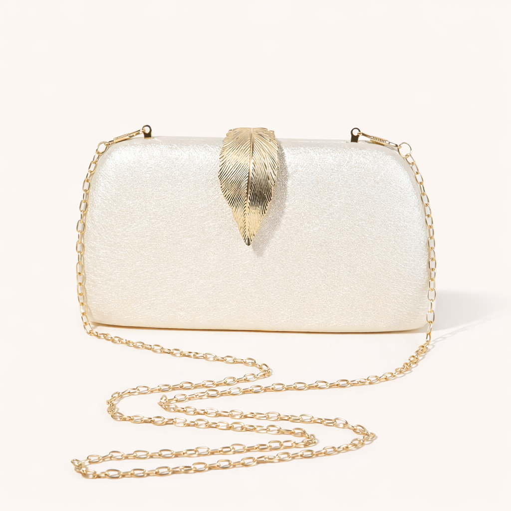 CLUTCH GOLDEN LEAF COLLECTION PERLA