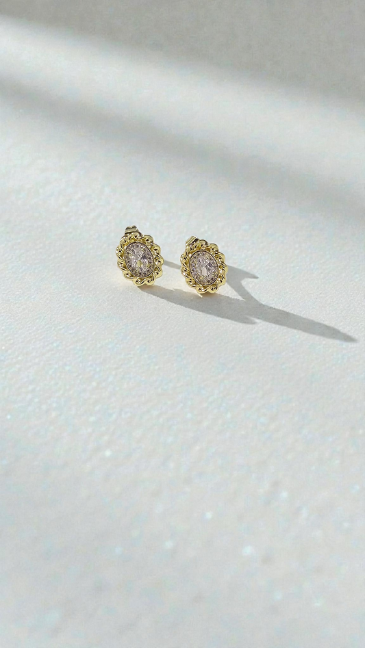 ARETES BAÑO DE ORO MJ53