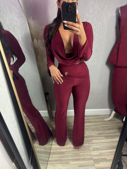 Set vino tinto spandex