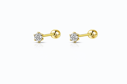 Topito de oro 10k mini circon 1mm - Piercing